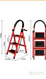 scala 3 gradini colore rosso