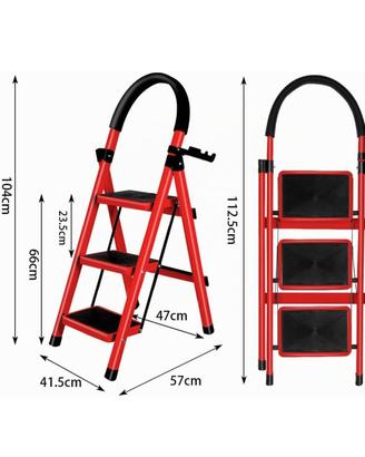 scala 3 gradini colore rosso