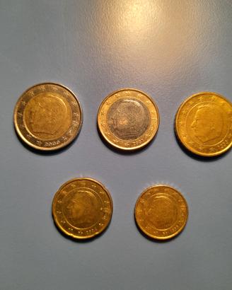 Monete re Alberto II del Belgio