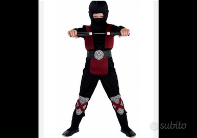 Costume Ninja carnevale bambino 8-10 anni