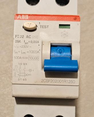 Interruttore Differenziale ABB F202 AC 25A 30mA