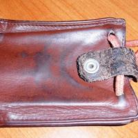 custodia in pelle marrone per iphone 3g 3gs con au