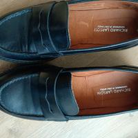 mocassini in vitello nero per donna