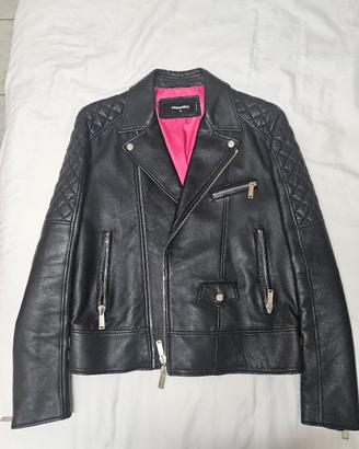 Dsquared2 chiodo pelle 
