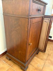 Comodino antico legno massiccio