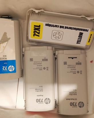 cartuccie hp 72 hp 730 design jet -550trattabili
