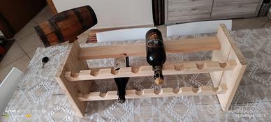 porta bottiglie in legno