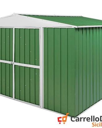 Box in Acciaio da giardino 360x345 150kg verde