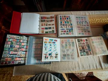 raccoglitori con francobolli