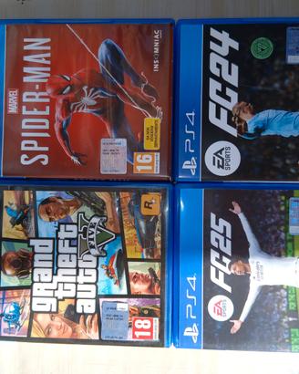 Play station 4 spiderman, 13 giochi e 2 joystick