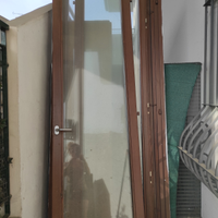 Porta finestra con doppio vetro