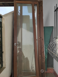 Porta finestra con doppio vetro