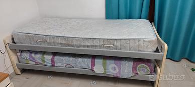letto singolo con letto estraibile 