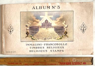 Album Immagini 120 Francobolli Religiosi Anni 30