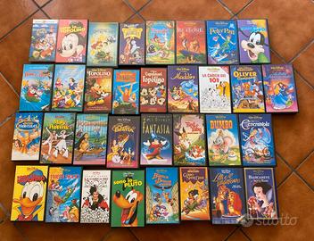 Lotto di vecchie videocassette Disney