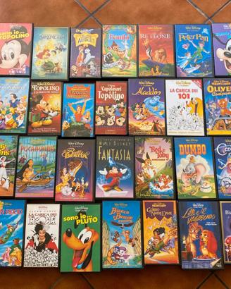 Lotto di vecchie videocassette Disney