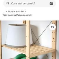 Scaffale in legno ikea