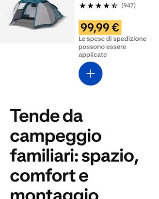 tenda campeggio 