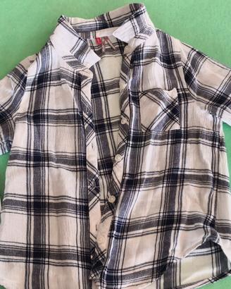 Camicia bimba a quadri marca Orchestra. Tg. 6 anni