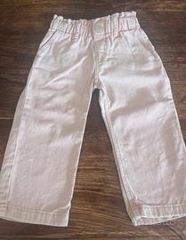 H&M pantalone bimba 3 anni rosa