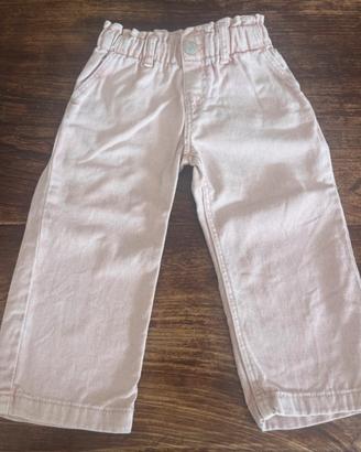 H&M pantalone bimba 3 anni rosa