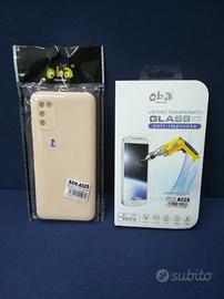 Samsung A02s cover e pellicola 