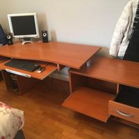 Scrivania modulabile con sedia