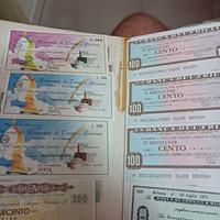 COLLEZIONE DI MINIASSEGNI ANNI 70 TENUTI BENISSIMO