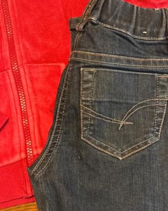 Jeans Eddy Pen + Felpa ciniglie benetton