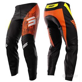 PANTALONE MOTO CROSS OFF ROAD SHOT ARANCIO BAMBINO