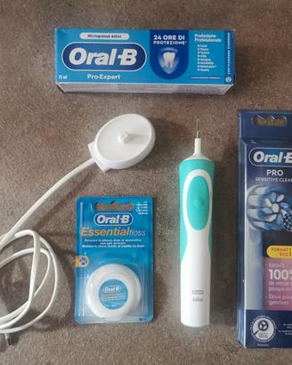 Oral b set spazzolino elettrico