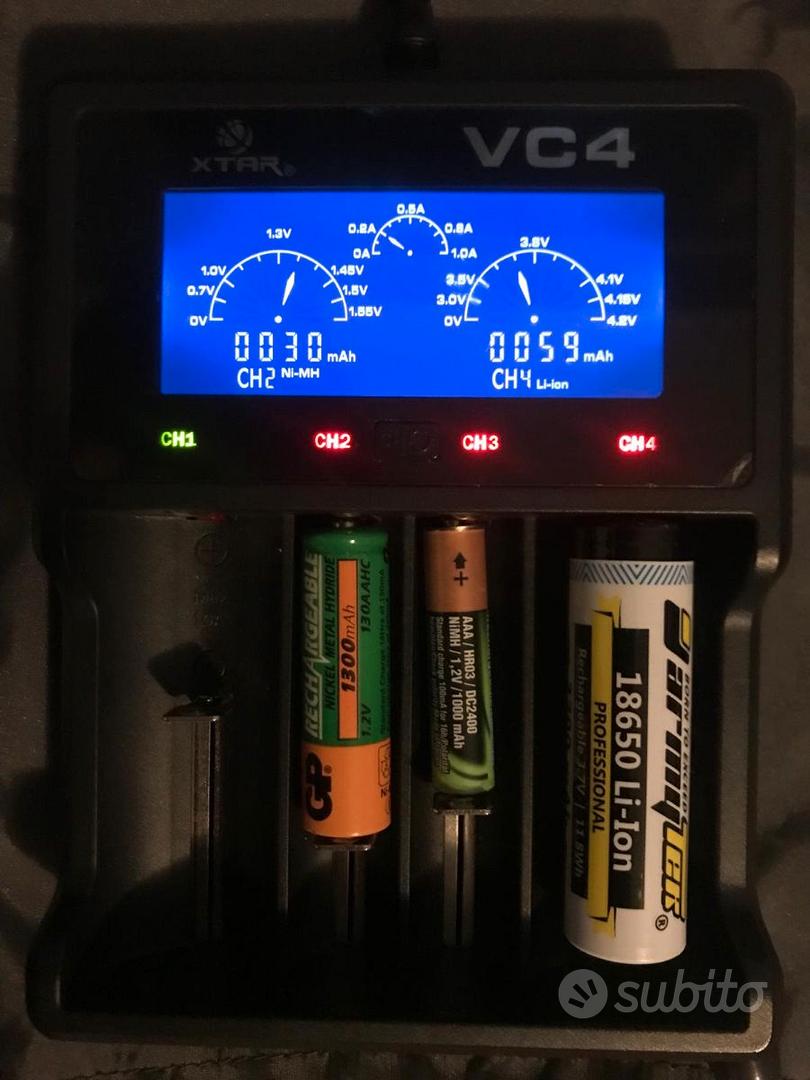 XTAR Batterie ricaricabili AA da 1,5 V con caricatore gratuito