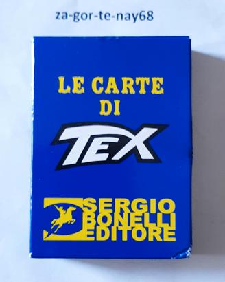 Carte da gioco TEX della Modiano/Bonelli