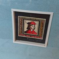 Arte francobollo quadro Mariolino Caravaggio 
