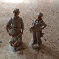 statue d' epoca di porcellana pura 
