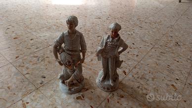 statue d' epoca di porcellana pura 