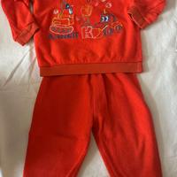 Pigiama caldo in Micro-Pile Bimba/Bimbo 12-18 Mesi