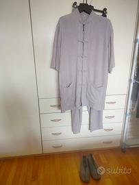 Completo estivo Tai Chi/Kung Fu con scarpe