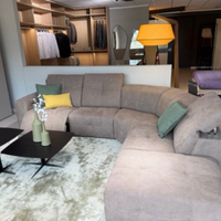 Divano angolare con relax