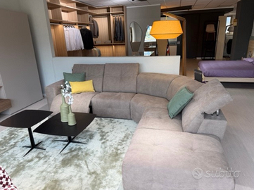 Divano angolare con relax