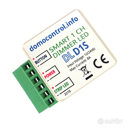 Dimmer LED 1 canale 12/24V + funzionalità avanzate