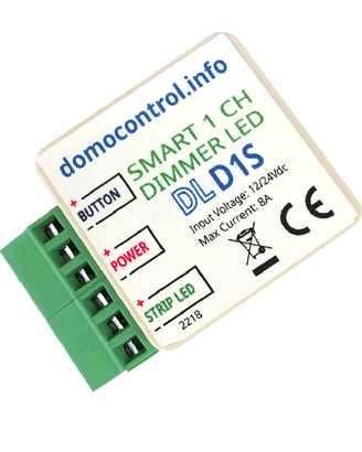 Dimmer LED 1 canale 12/24V + funzionalità avanzate