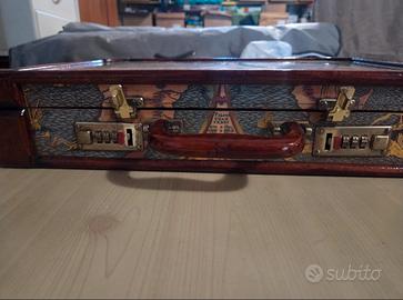 Valigetta bauletto ventiquattrore  in legno 