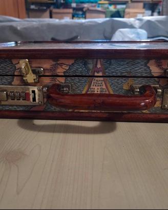 Valigetta bauletto ventiquattrore  in legno 
