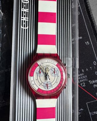 Swatch navy berry scr100