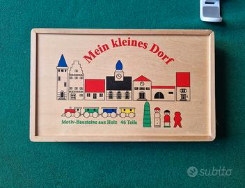 Set di costruzioni in legno "Mio Piccolo Paese"