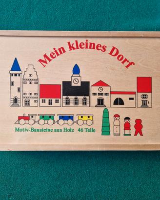 Set di costruzioni in legno "Mio Piccolo Paese"