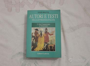 Libro "Autori e testi della letteratura italiana"