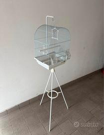 Gabbia per volatili con piedistallo