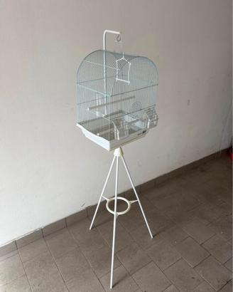 Gabbia per volatili con piedistallo